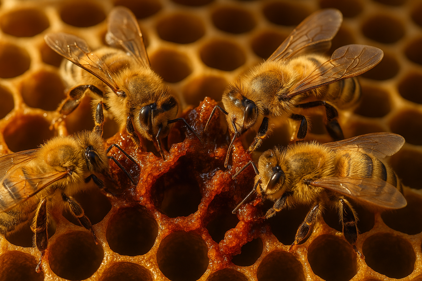 Propolis and honey bees